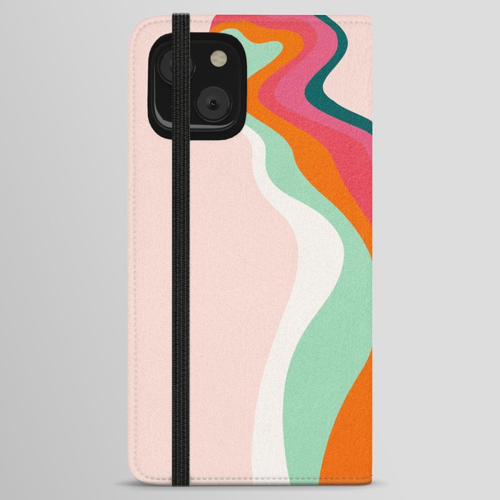 Abstraction_MY_LADY_SEXY_RAINBOW_SMOOTH_POP_ART_0302A iPhone Wallet Case