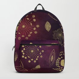 Anna's soul Backpack | Love, Graphicdesign, Velvet, Goldendust, Nature, Purple, Floral, Stardust, Glitter, Universe 