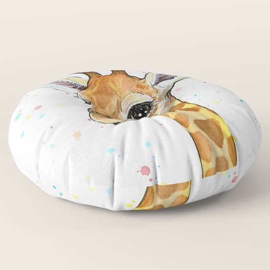 Baby Giraffe Floor Pillow By Olechka Society6