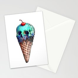 Ice Cream Skull Stationery Cards
