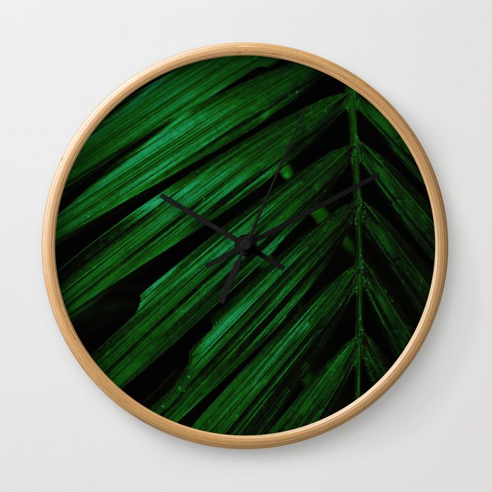 Green is the new black foliage photograhy no 4 Wall Clock