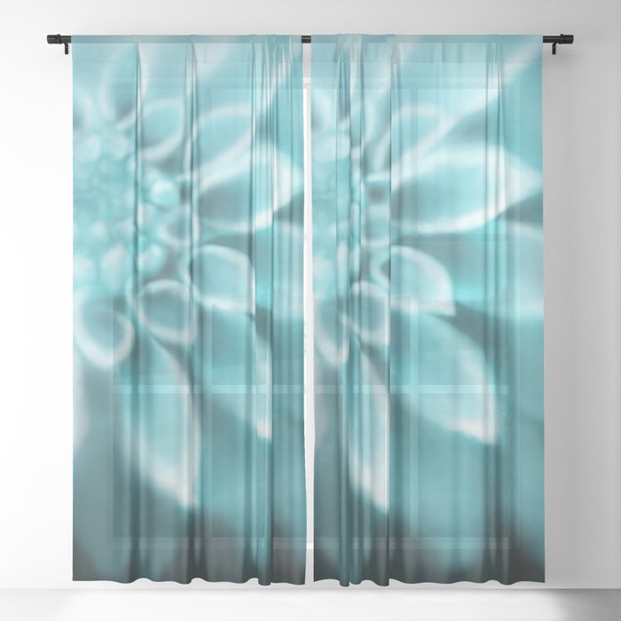 Fade to Black Dahlia Sheer Curtain