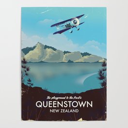 Queenstown New Zealand Poster
