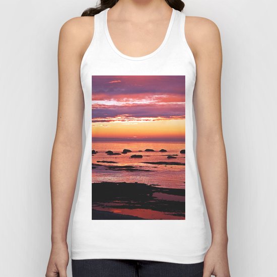 Sainte-Anne-Des-Monts Signature Sunset Unisex Tank Top