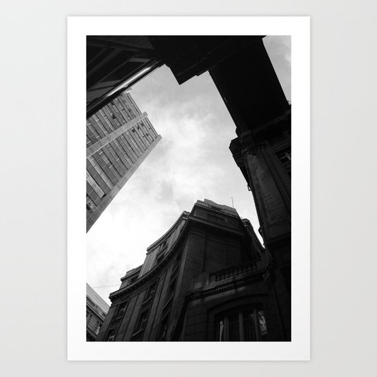 Through the city Art Print