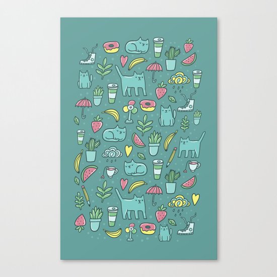 Things I love Canvas Print
