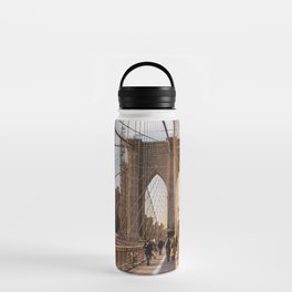 Brooklyn Bridge | Travel Photography in New York City | Winter in NYC Water Bottle