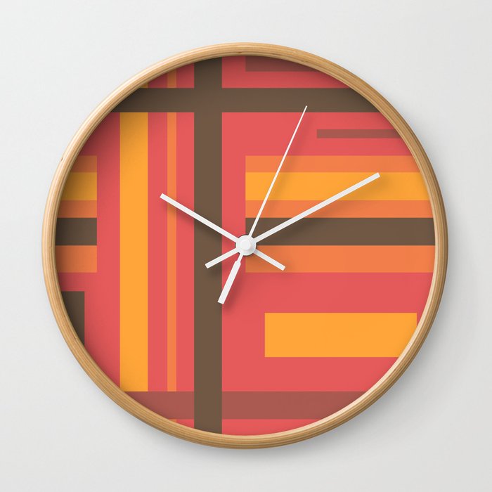 Disjointed Stripes (B2) Wall Clock