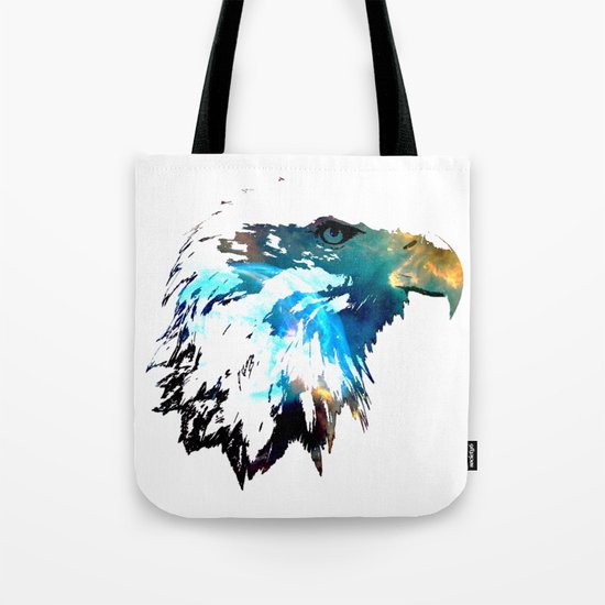 Space Bald Eagle Tote Bag