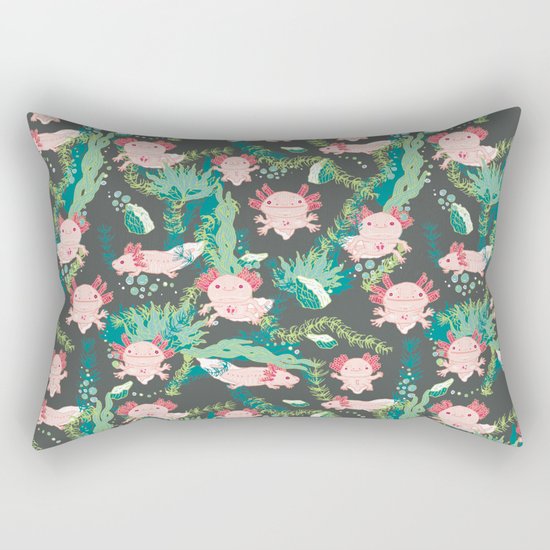 Baby Axolotl Rectangular Pillow