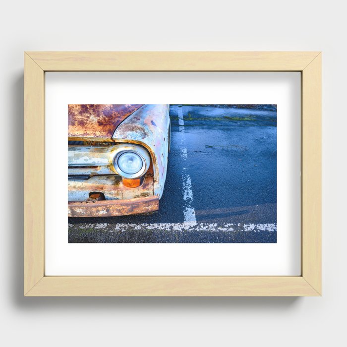 Rusty old truck Recessed Framed Print