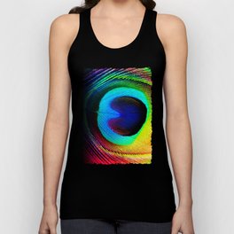 Colorfull Feather Peacock Tank Top