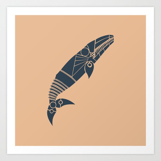 Gray Whale Art Print