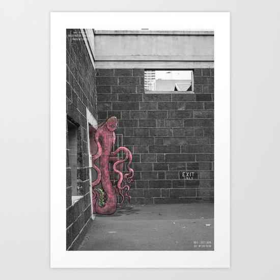 Unseen Monsters of Melbourne - Franken Muth Deluxe Art Print