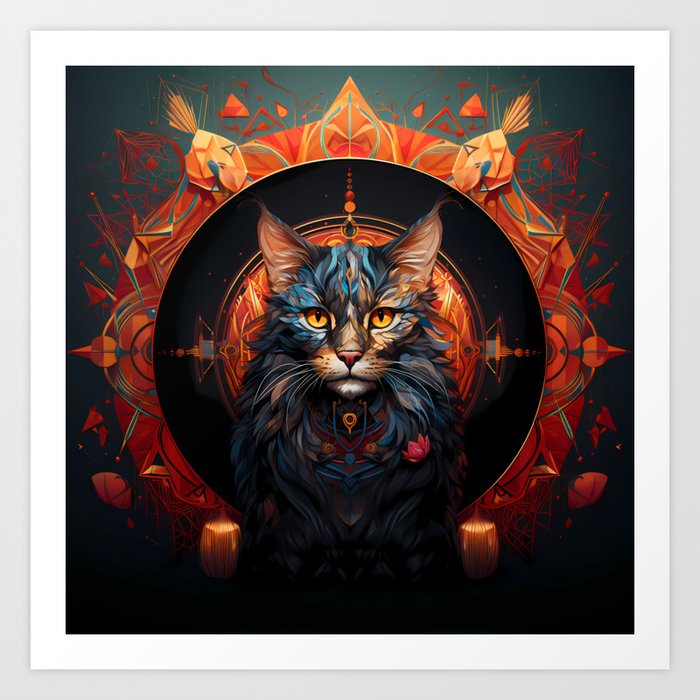 The Whiskerlord Art Print