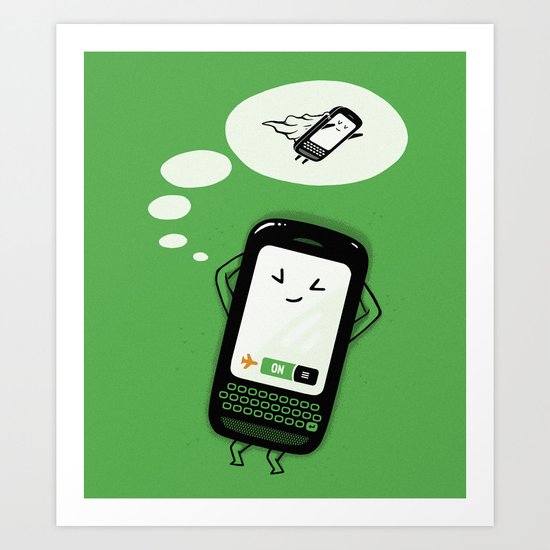 Flight Mode Art Print