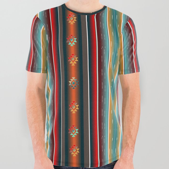 Serape (Aztec Inspired) All Over Graphic Tee