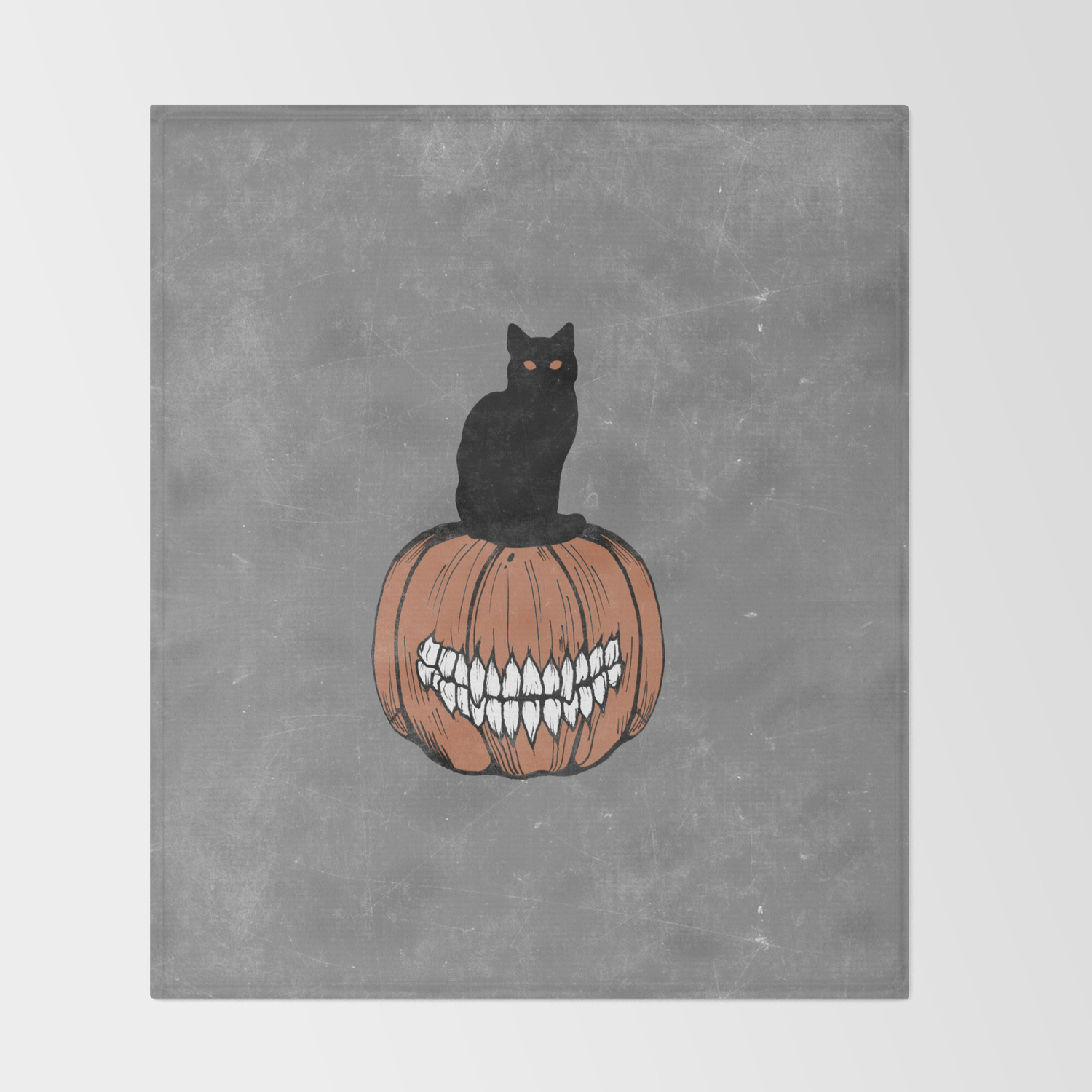 Halloween Cat Throw Blanket By Paradisesirin Society6