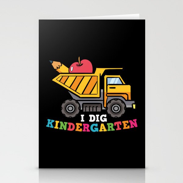 I Dig Kindergarten Stationery Cards