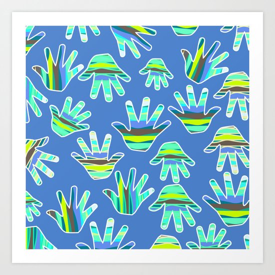 Marine gloves Art Print
