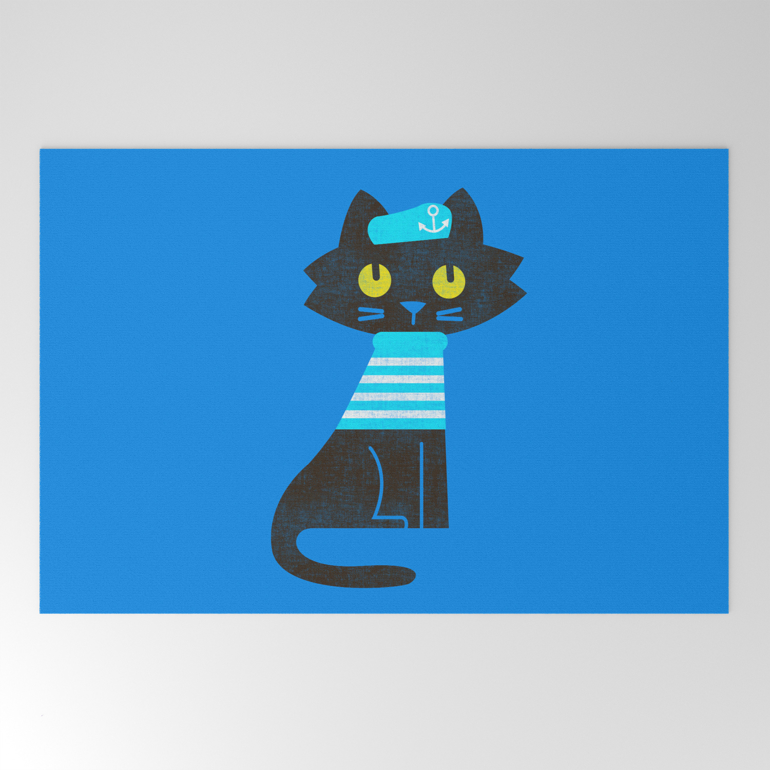 Fitz Sailor Cat Welcome Mat By Budikwan Society6