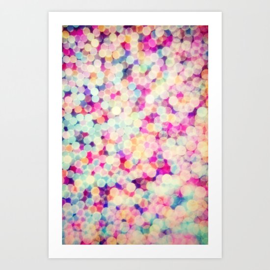Psychedelic Bokeh Art Print