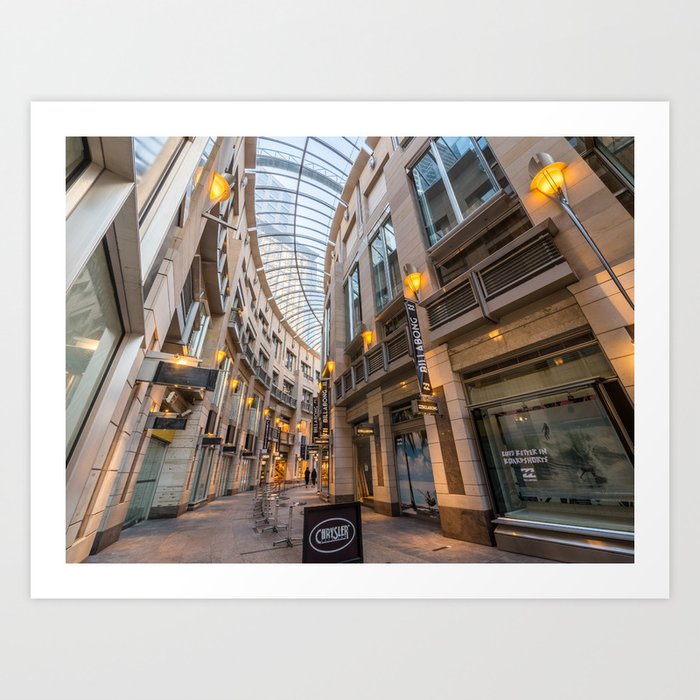 Pitt Street Mall Arcade, Sydney Art Print