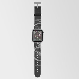 Vintage Bicycle Patent Black Apple Watch Band