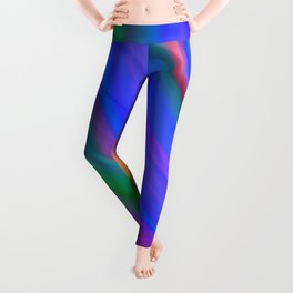 Hot volumetric semicircles with a crisp blue accent and all the colors of the rainbow. Leggings