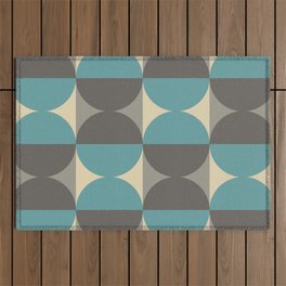 Mid Century Modern Geometric Abstract Pattern 744 Outdoor Rug