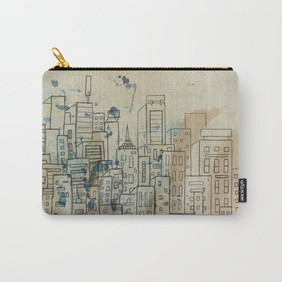 Sketch of buildings in a city that doesn't exist Carry-All Pouch