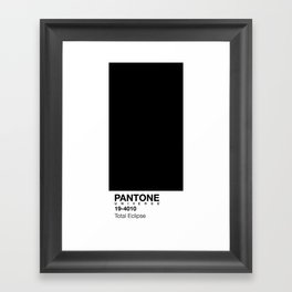 Pantone Universe Total Eclipse Print Framed Art Print