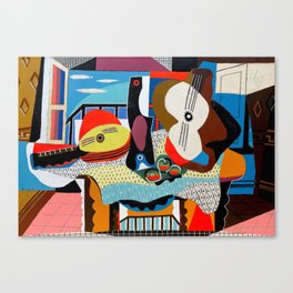 Picasso - Mandolin and Guitar (Mandoline et guitare) 1924 Artwork Canvas Print