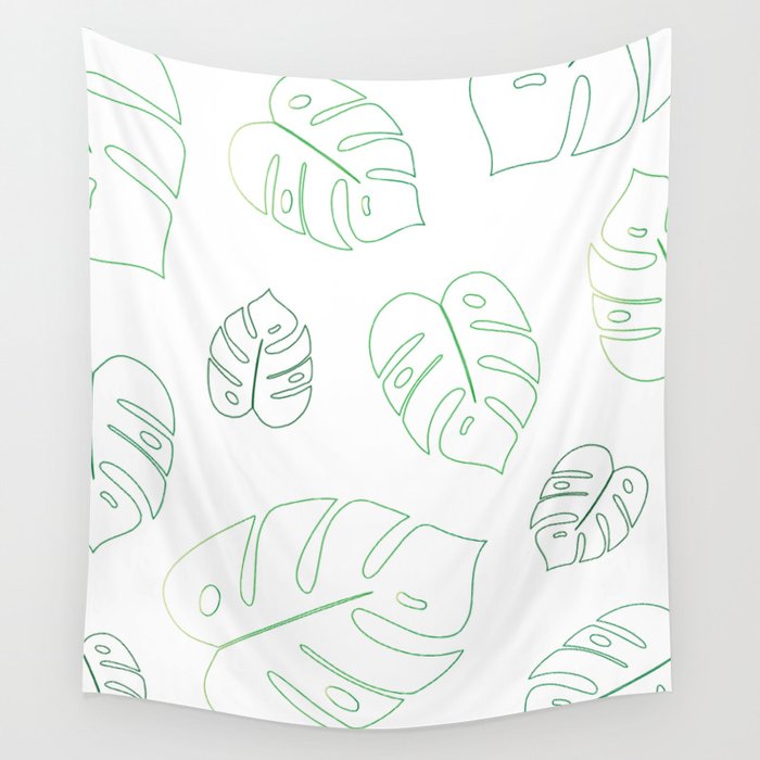 Monstera Leaf Wall Tapestry