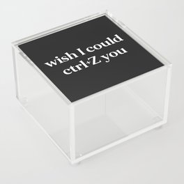 Wish I Could Ctrl+Z You Offensive Quote Acrylic Box