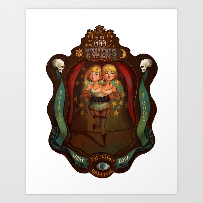 Very Odd Twins Art Print