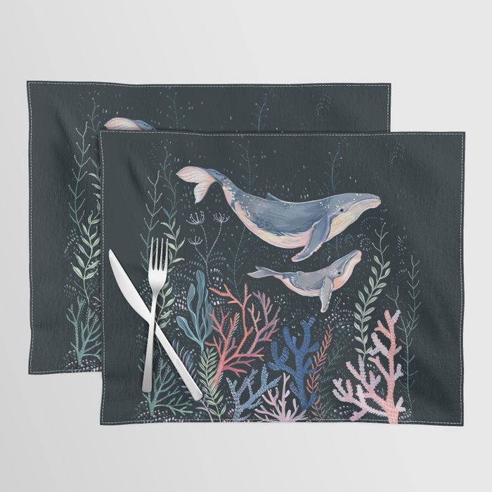 Whales and Coral Placemat