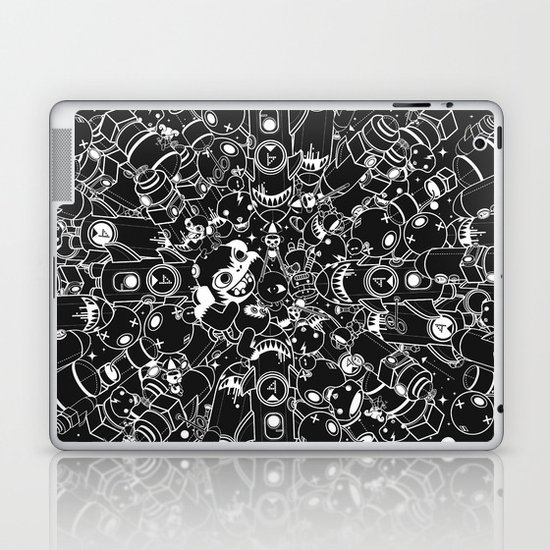 For Good For Evil - Black on White Laptop & iPad Skin