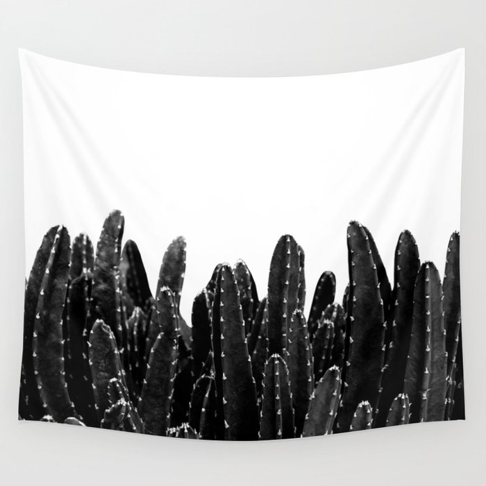 Black Cacti Dream #1 #minimal #decor #art #society6 Wall Tapestry