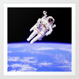 Untethered Spacewalk Astronaut Bruce McCandless Art Print