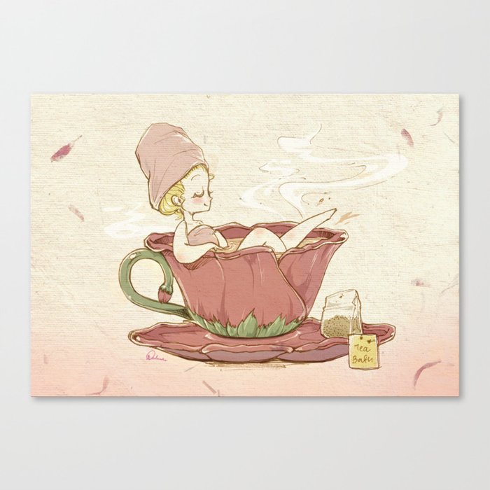 Tea Bath Canvas Print