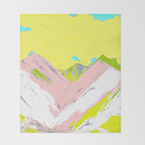 Soft Color Mountain Throw Blanket