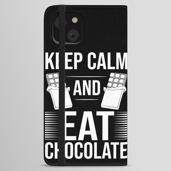 Chocolate Candy Bar Choco Dark Keto iPhone Wallet Case