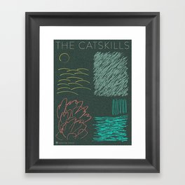 THE CATSKILLS - LINES Framed Art Print