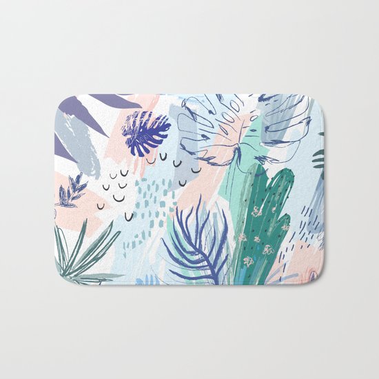 Pastel Palm Springs Bath Mat