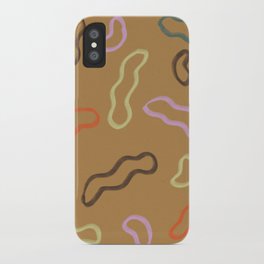 Ochre Squiggles iPhone Case | Minimalist, Lines, Colorful, Color, Fun, Pattern, Colour, Squiggles, Shapes, Digital 