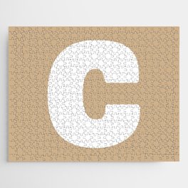 C (White & Tan Letter) Jigsaw Puzzle