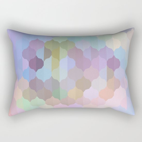 Pastel Geometric Abstract Rectangular Pillow