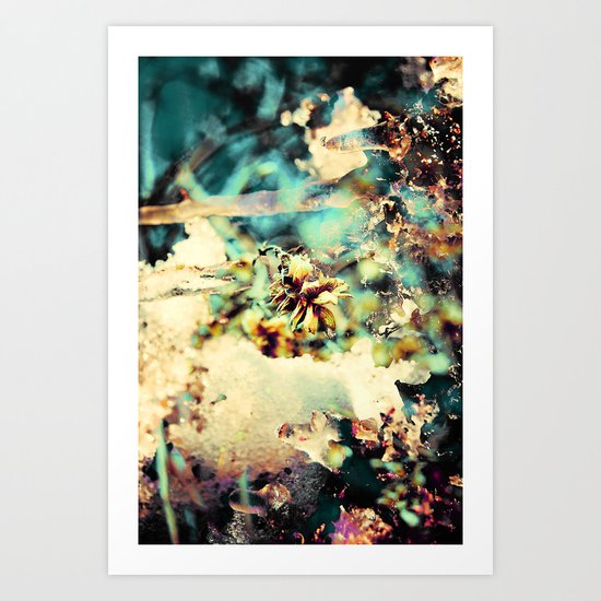 flowers & Ice. Art Print