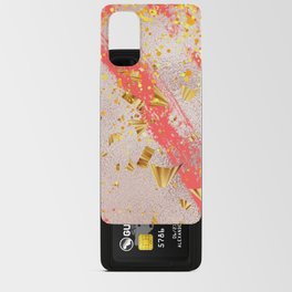 Orange And Glitter Contemporary Pattern Android Card Case